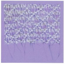 zigzag steelsteek, 2019, kleurpotlood op gekleurd papier, 15,7x15,7