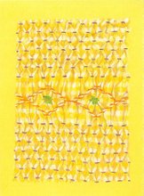 smokje voor Aaf, 2018, kleurpotlood op gekleurd papier 11,5x15.7 cm