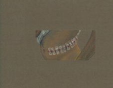 nier voor de overtocht IIk, 2017 21 bij 16,5 cm soft kleurpotlood op gekleurd papier