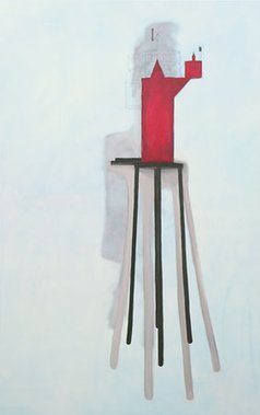 zt (baken), 2004, olieverf op doek, 120-190 cm 